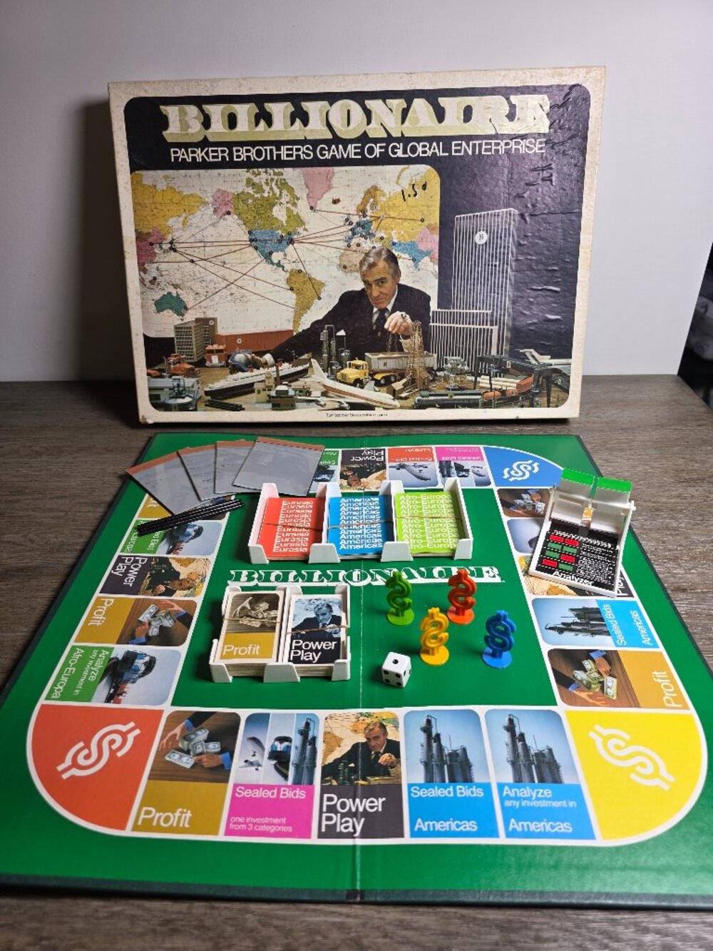 Vintage 1973 Billionaire Board Game Parker Brothers Global Enterprise